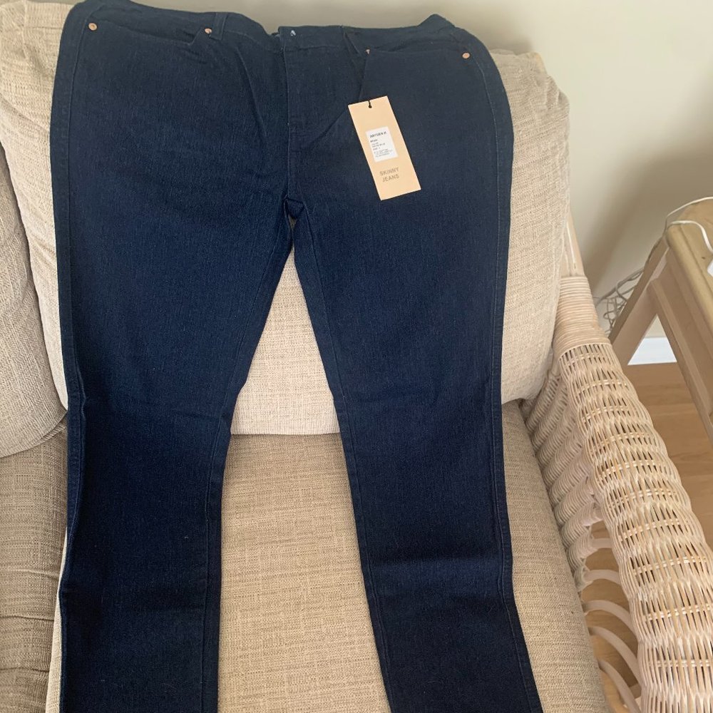 Kayden.K Designer Dark Denim Skinny Jeans